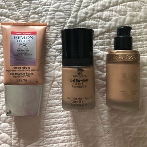 Lot of used liquid foundations